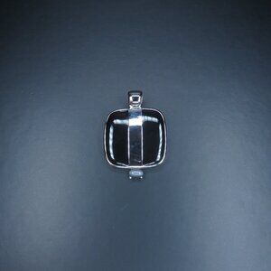 Black and Silver Square Pendant